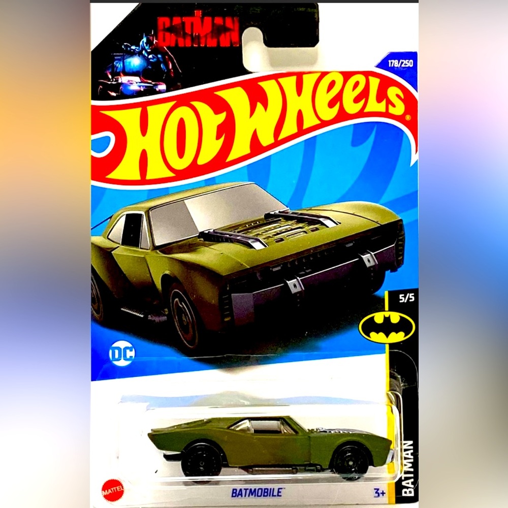 ✅ 🚗 4/$20 🚗 NEW 2023 MATTEL HOT WHEELS 5/5 HW BATMAN BATMOBILE #178/250
